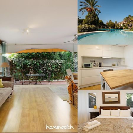 Ground Floor Holiday Apartment With Terrace And Pool In Puerto Banus, 马尔韦利亚 外观 照片